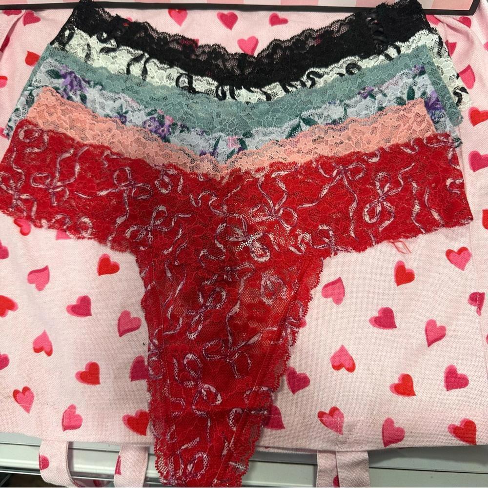 VICTORIA'S SECRET 6-Pack Lace Thong Panties